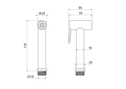 Гигиенический душ Aquatek AQ2057MB черный - фото 4
