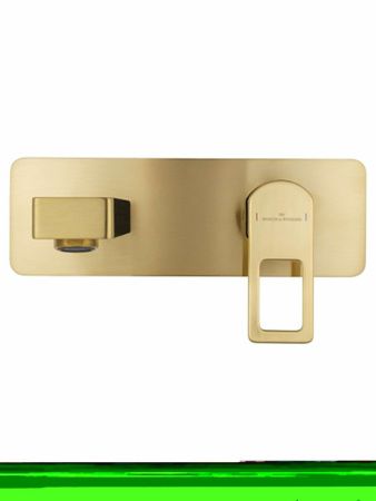 Смеситель для раковины Wonzon & Woghand Frame WW-88869010-BG встраиваемый в стену золото