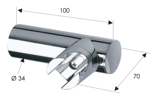 Держатель для душа Remer 339N хром - фото 2