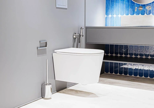 Унитаз подвесной Veconi Ruga VRU-52T белый с сиденьем микролифт безободковый смыв торнадо - фото 2