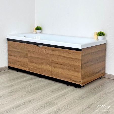 Экран под ванну Alavann Rita 150 см ALV1197002 фронтальный МДФ съемный/раздвижной коричневый