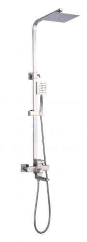 Душевая стойка Fmark FS8145 настенная цвет серый - фото 2