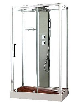 Душевая кабина Acquazzone Helena 120ESL-L без электрики 120х90 прямоугольная с крышей ориентация левая