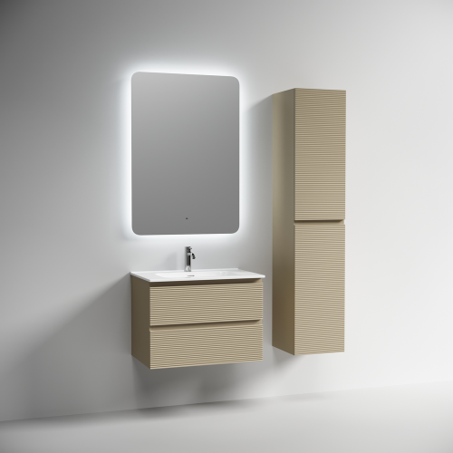 Тумба под раковину Sancos FOLK FL70CP 70х40 подвесная цвет бежевый - фото 3