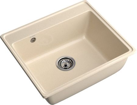 Кухонная мойка Granfest Vertex V-580 кашемир 60х50 цвет бежевый поверхность матовая