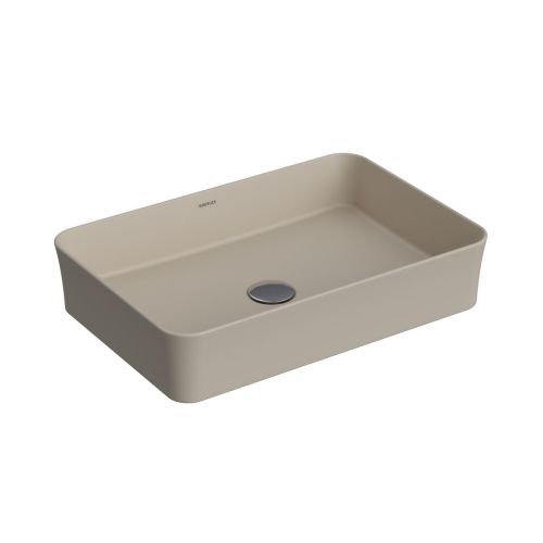 Раковина из сантехнического фарфора Berges Ego SL 181079 50х40 накладная цвет бежевый