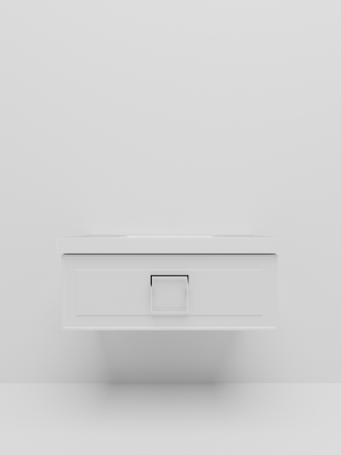 Тумба с раковиной La Fenice CUBO NFNC-01-CUB-B-100-1-100 100х50 подвесная цвет белый - фото 4