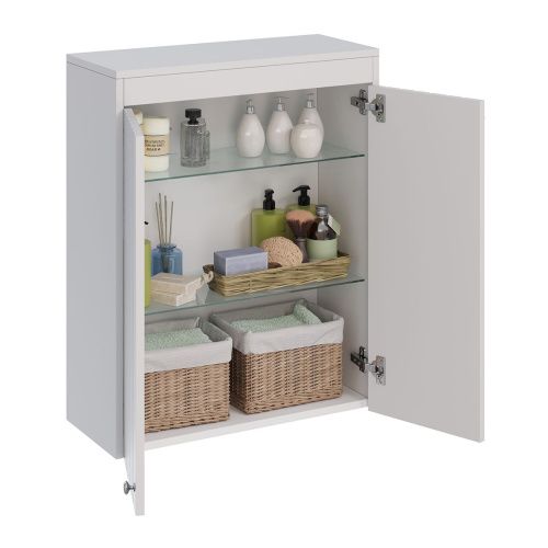 Шкаф LeMark Romance LM07R35SH 60х80 подвесной цвет белый - фото 2