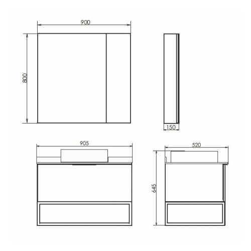 Тумба с раковиной Comforty Порто 00-00008927CF 90х50 подвесная цвет коричневый - фото 2