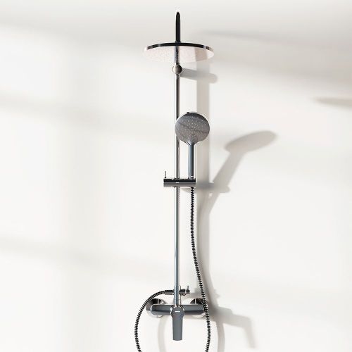 Душевая стойка Damixa Jupiter 977710000 настенная цвет хром - фото 3