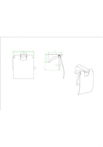 Бумагодержатель CeramaLux MONELLI 70007 - фото 2