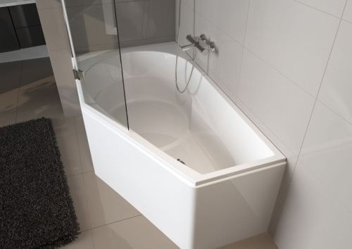 Ванна акриловая Riho YUKON B008001005 160х90 пристенная асимметричная без ножек - фото 2