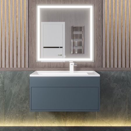 Тумба под раковину Uperwood Lotus 39340205462 80х50 подвесная цвет серый