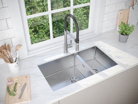 Кухонная мойка Paulmark GERBERG 78/2S UNI PM227844-BS 45х40 цвет серый поверхность брашированная