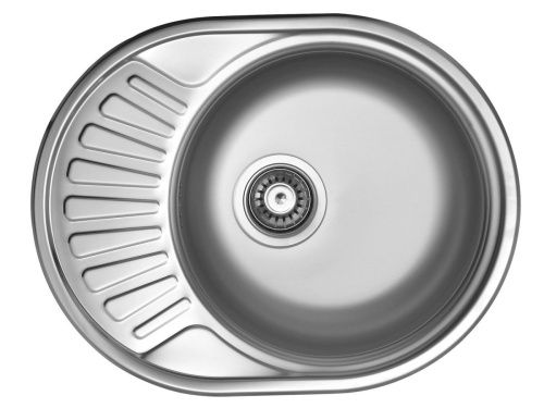 Кухонная мойка Ukinox Фаворит FAL570.450 -GT8K 1R 45х55 цвет нержавеющая сталь поверхность полированная - фото 2