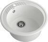 Кухонная мойка Granfest Rondo R-520 иней 50х50 цвет белый поверхность матовая