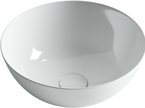 Раковина из сантехнического фарфора Ceramica Nova ELEMENT CN6002 40х40 накладная цвет белый без отверстий под смеситель - фото 2