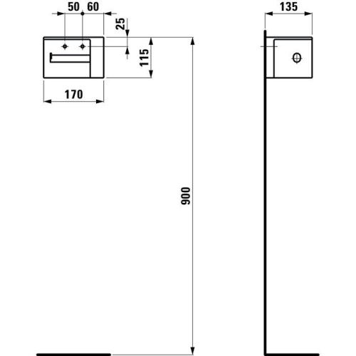 Бумагодержатель Laufen VAL 8.7228.1.000.000.1 - фото 2