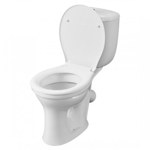 Унитаз-компакт напольный с бачком Santeri Виктория 1P3016S0000BF белый с сиденьем каскадный смыв - фото 2