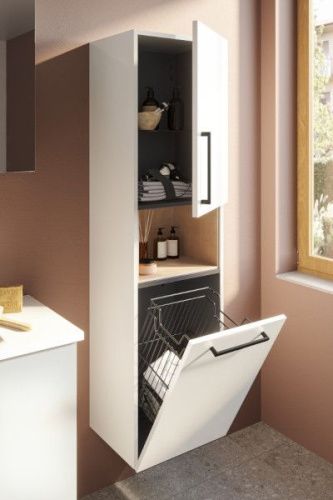 Шкаф-пенал Vitra Root 66231 40х160 подвесной цвет белый - фото 2