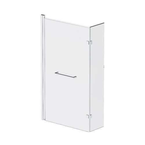 Душевая шторка на ванну Damixa Skyline DX35WBS-D7W1-150MT 80х140 стекло прозрачное профиль хром ориентация универсальная - фото 2