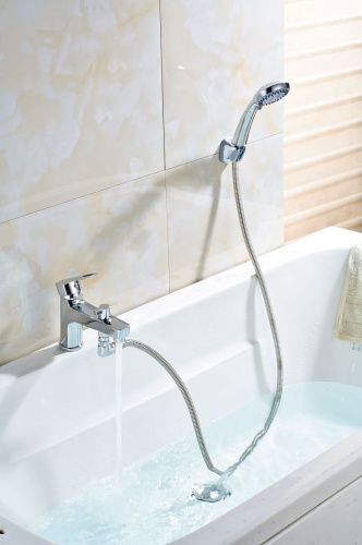 Смеситель Rossinka S S35-38 на борт ванны хром - фото 2