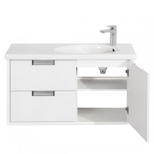 Тумба под раковину Roca Etna 7857302806 100х40 подвесная цвет белый - фото 3