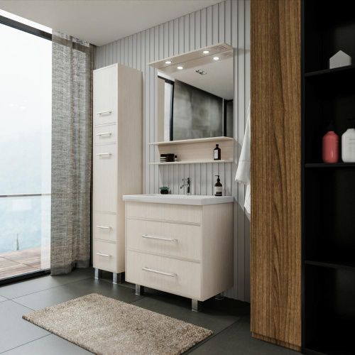 Зеркало с подсветкой Бриклаер Чили 4627125414954 80х90 подвесное - фото 5