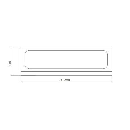 Экран для ванны Am.Pm Like W80A-170-070W-P