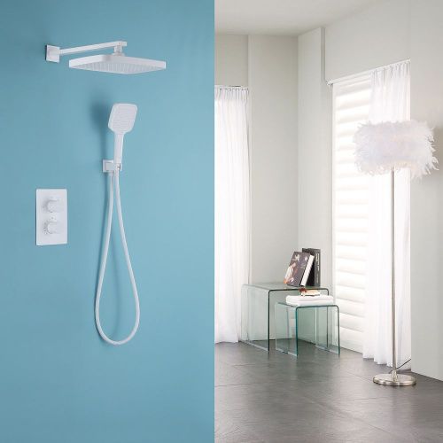 Душевая система Abber AF8051W встраиваемая в стену цвет белый с термостатом - фото 2