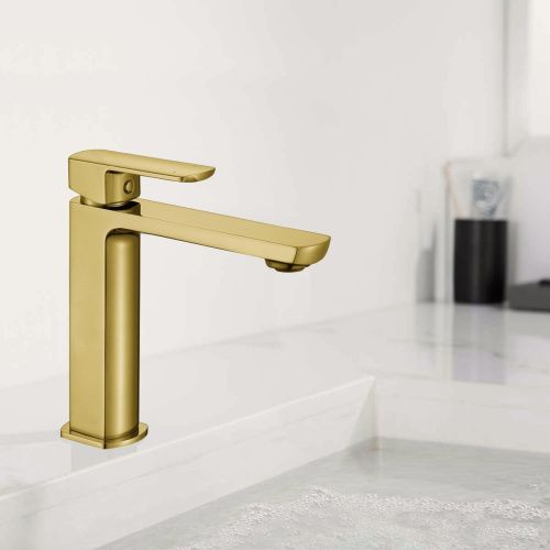 Смеситель Vincea Next VBF-1N1BG на раковину золото