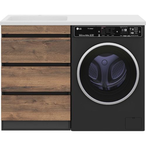 Тумба под раковину Misty Коломбо П-Кол06060-0113Я 60х50 напольная цвет коричневый/серый - фото 3