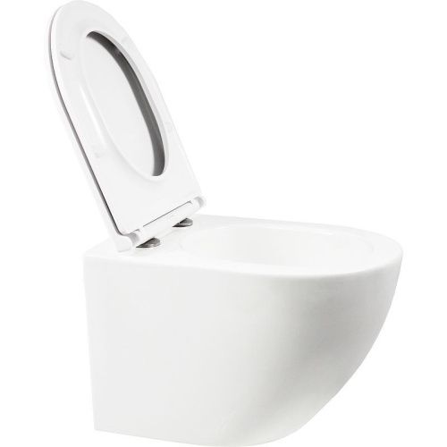 Унитаз подвесной WeltWasser 10000009939 белый с сиденьем микролифт безободковый смыв торнадо - фото 3