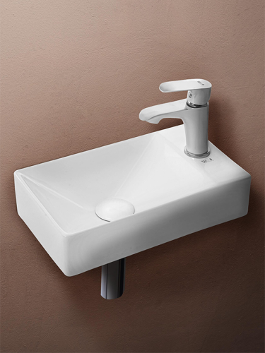 Раковина из сантехнического фаянса WeltWasser WW SK 10000004592 40х20 подвесная цвет белый - фото 3