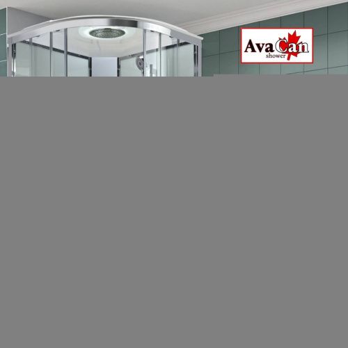 Душевая кабина AvaCan EM EM5011LEDT 110х110 четверть круга с крышей ориентация универсальная - фото 2