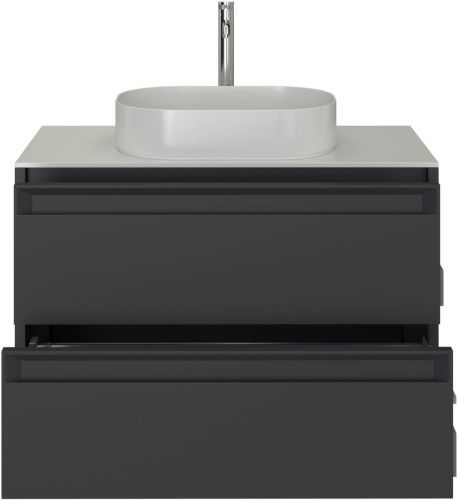 Тумба под раковину Allen Brau Fantasy 2.0 1.11001.AM 2.0 80х50 подвесная цвет черный - фото 3
