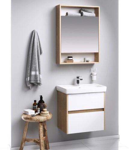 Тумба под раковину Aqwella Y CI0106DB 60х30 подвесная цвет коричневый - фото 2