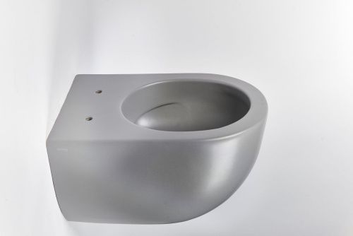 Чаша унитаза подвесная Galassia Dream 7334GM цвет серый без сиденья безободковая каскадный смыв - фото 5