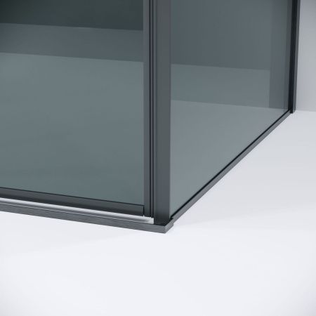 Душевая перегородка Grossman Galaxy 200.K33.01.90.42.10 90х195 стекло тонированное профиль графит