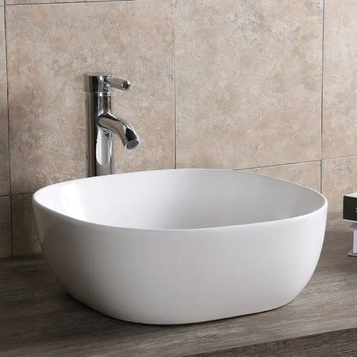 Раковина из сантехнического фарфора Cerutti SPA CR0077 40х40 накладная цвет белый без отверстий под смеситель - фото 3