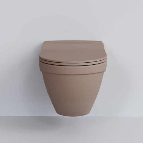 Чаша унитаза подвесная Ambassador Nord 133T20501 цвет темно-бежевый без сиденья - фото 2