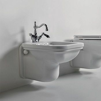 Биде подвесное Kerasan Waldorf 4125K1bi/cr*1 цвет белый