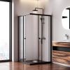 Душевой уголок Am.Pm Sunny W87G-403-100100-BT 100х100 стекло прозрачное профиль черный без поддона