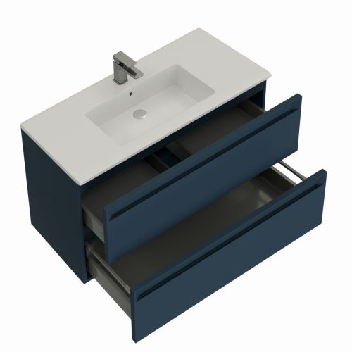 Тумба под раковину Allen Brau Eclipse 2.0 1.E1002.BGM 2.0 80х50 подвесная цвет синий - фото 2