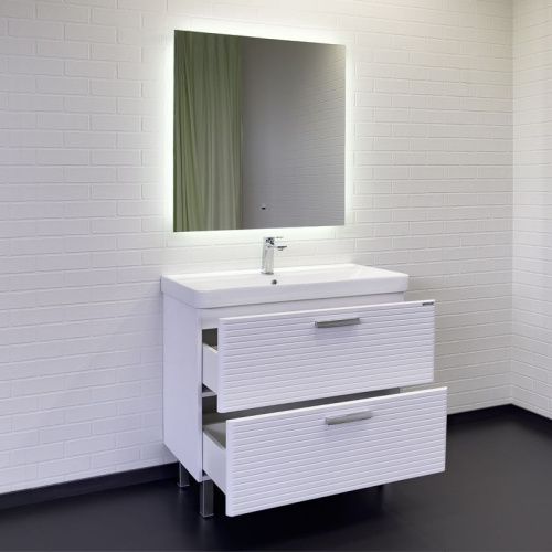 Тумба с раковиной Comforty Танжер 00-00019535CF 90х50 напольная цвет белый - фото 4