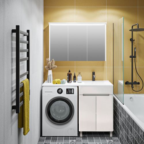 Тумба под раковину Runo Парма 00-00004160 60х50 напольная цвет белый - фото 5