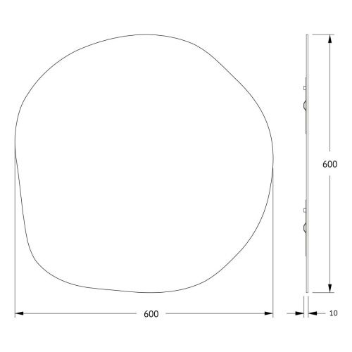Зеркало Evoform Essence BY 0327 60х60 подвесное - фото 2
