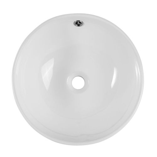 Раковина из сантехнического фаянса BelBagno BB1077 40х40 накладная цвет белый без отверстий под смеситель - фото 2