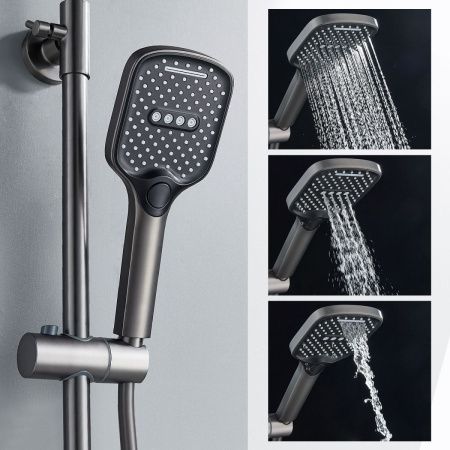 Душевая стойка Splenka S06.24.09 настенная цвет серый