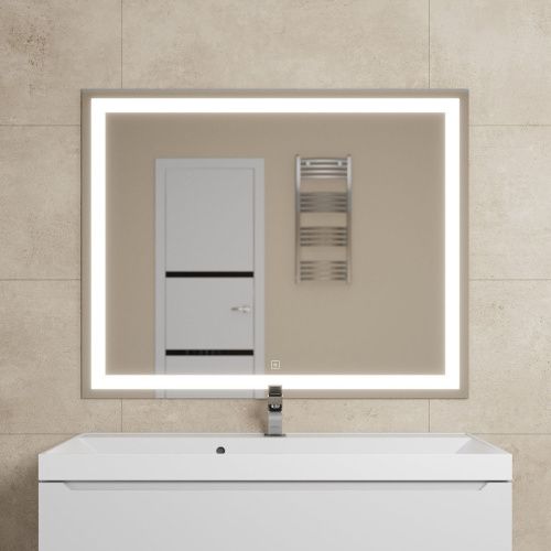 Зеркало с подсветкой и антизапотевателем Uperwood Tanos 291020224 100х80 подвесное - фото 4